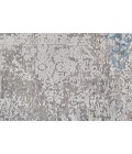 Feizy Cadiz Industrial Abstract, Ivory/Blue/Gold, 9'-9" x 13'-2" Area Rug