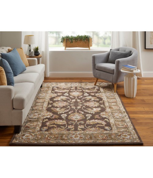 Feizy Prescott BROWN PCT8937F 5 ft. X 8 ft. Rectangle Rug