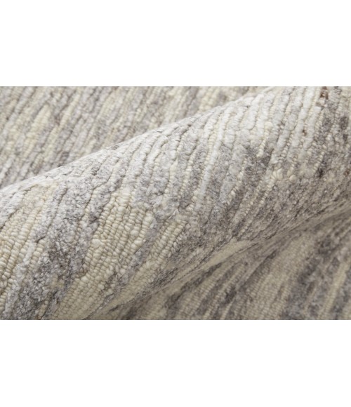 Feizy Brighton Casual Abstract, Ivory/Taupe/Silver, 2' x 3' Accent Rug