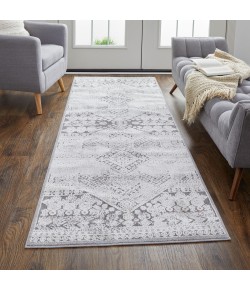 Feizy Francisco 39GDF IVORY/CHARCOAL Area Rug 2 ft. 10 in. X 8 ft. Runner