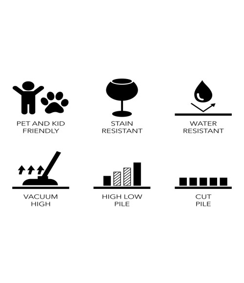 Feizy Lusk BLACK/WHITE Rug I70I8085 5 ft. X 8 ft. Rectangle - Rugs Town Feizy Lusk BLACK/WHITE I70I8085 5 ft. X 8 ft. Rectangle Rug