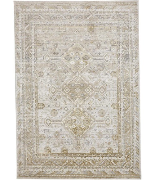 Aura Area Rug Feizy Aura Vintage Persian, Gold/Ivory, 9'-2" x 12' Area Rug