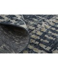 Feizy Palomar Luxe Hand-Knot Abstract Accent Rug, Denim Blue, 2ft x 3ft