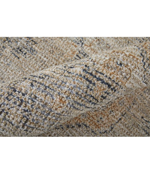 Feizy Caldwell Bohemian & Eclectic Medallion, Tan/Gray/Gold, 9' x 12' Area Rug