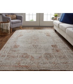 Feizy Kaia 39GKF GRAY/RUST Area Rug 3 ft. X 5 ft. Rectangle