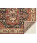Carrington Area Rug Feizy Carrington Bohemian & Eclectic Medallion, Red/Black/Ivory, 2' x 3' Accent Rug