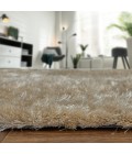 Feizy Indochine Luxury & Glam Solid, Tan/Taupe, 8' x 8' Round Rug
