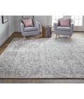 Feizy Langford Bohemian & Eclectic Distressed, Taupe/Ivory/Gray, 5' x 8' Area Rug