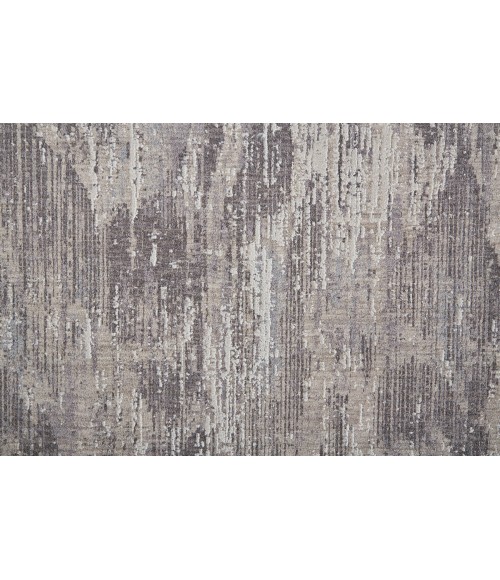 Feizy Lennon Casual Abstract, Tan/Taupe/Gray, 2'-10" x 8' Runner