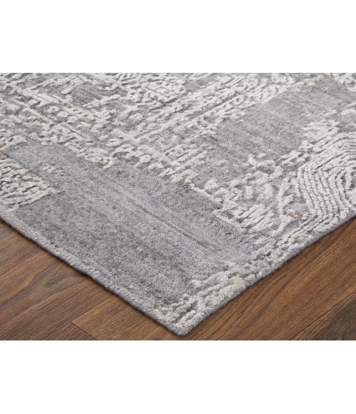 Feizy Eastfield Casual Abstract, Gray, 2'-6" x 8' Runner