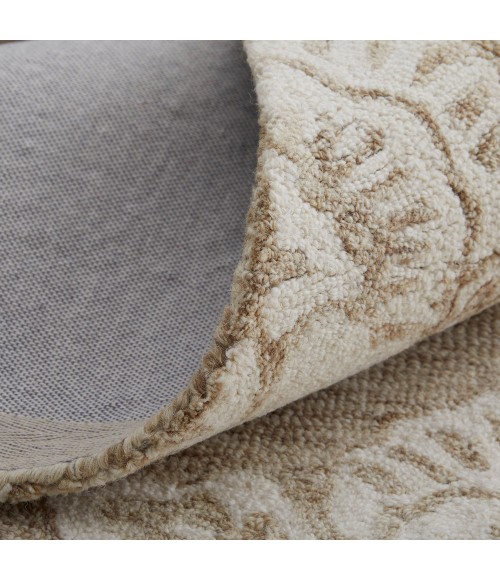 Feizy Belfort Classic Medallion, Tan/Ivory, 12' x 15' Area Rug