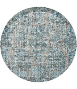 Feizy Keats 3475F AQUA Area Rug 8 ft. 9 in. X 8 ft. 9 in. Round