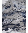 Gaspar Area Rug Feizy Gaspar Industrial Abstract, Blue/Gray/Ivory, 5'-2" x 7'-2" Area Rug