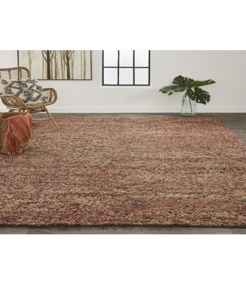Feizy Berkeley Casual Abstract, Brown/Orange/Red, 9'-6" x 13'-6" Area Rug