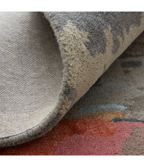 Feizy Dafney Casual Floral & Botanical, Blue/Pink/Gray, 5' x 8' Area Rug