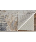 Laina Area Rug Feizy Laina Casual Abstract, Tan/Ivory/Gray, 3' x 10' Runner