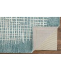 Feizy Maddox Modern Tufted Architectural Rug, Teal/Stillwater Blue, 8ft x 10ft