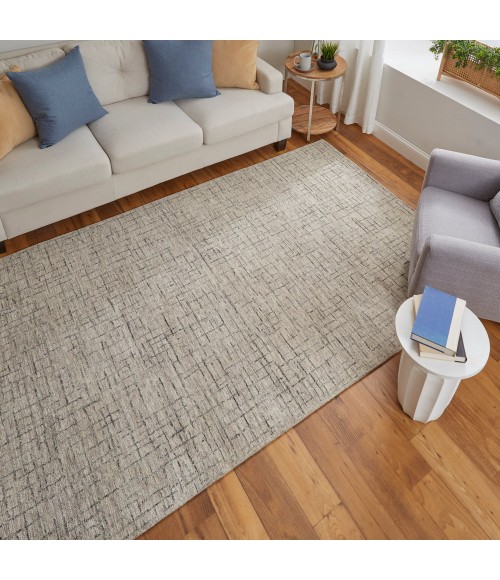 Belfort Area Rug Feizy Belfort Casual Solid, Ivory/Gray/Taupe, 10' x 14' Area Rug