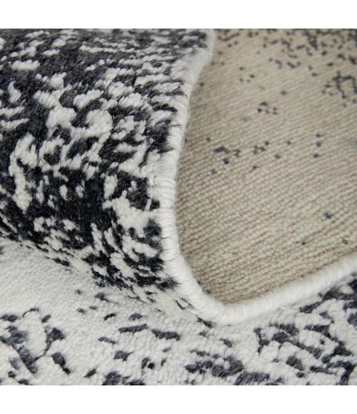 Feizy Coda Industrial Abstract, Black/White, 12' x 15' Area Rug