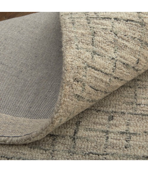 Belfort Area Rug Feizy Belfort Casual Solid, Ivory/Gray/Taupe, 10' x 14' Area Rug