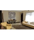 Feizy Qing Casual Stripes, Brown/Tan, 8'-6" x 11'-6" Area Rug
