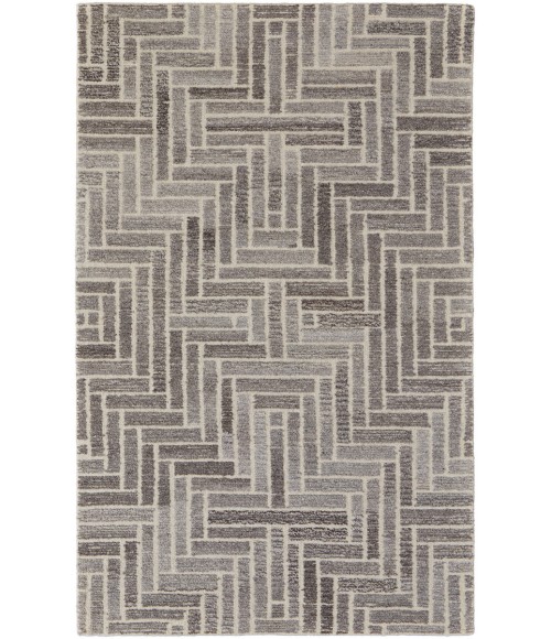 Asher Area Rug Feizy Asher Casual Geometric, Taupe/Gray/Tan, 9' x 12' Area Rug