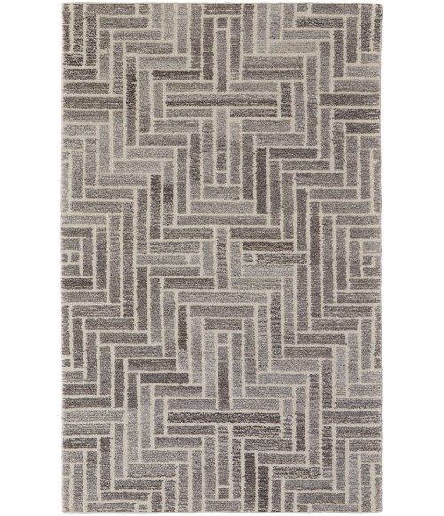 Feizy Asher Casual Geometric, Taupe/Gray/Tan, 12' x 15' Area Rug