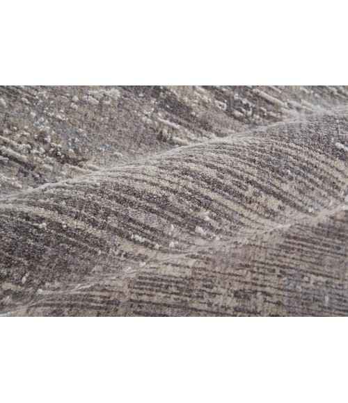 Feizy Lennon Casual Abstract, Tan/Taupe/Gray, 2'-10" x 8' Runner