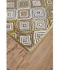 Feizy Saphir Mah Mid-Century Modern Geometric, Brown/Tan/Green, 7'-6" x 10'-6" Area Rug