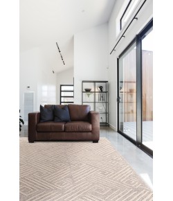 Feizy Enzo 8737F IVORY/NATURAL Area Rug 9 ft. 6 in. X 13 ft. 6 in. Rectangle