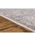 Feizy Cecily Luxury & Glam Distressed, Gray/Orange/Purple, 8' x 8' Square Square Rug
