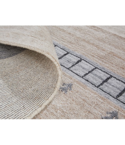 Feizy Legacy BEIGE/GRAY Rug 9836578F 2 ft. X 3 ft. Rectangle - Rugs Town Feizy Legacy BEIGE/GRAY 9836578F 2 ft. X 3 ft. Rectangle Rug