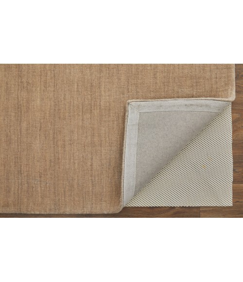 Feizy Luna Casual Solid, Tan, 8' x 11' Area Rug