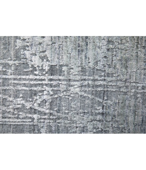 Feizy Eastfield Casual Abstract, Gray, 5' x 8' Area Rug
