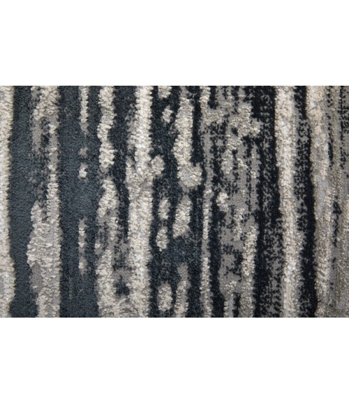 Micah Area Rug Feizy Micah Scandinavian Diamond, Black/Silver/Taupe, 6'-7" x 9'-6" Area Rug