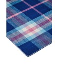 Feizy Crosby Eco-Friendly PET Dhurrie, Bright Blue/Peony Pink, 8ft x 10ft Area Rug