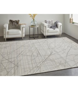 Feizy Whitton 8894F IVORY/CHARCOAL Area Rug 9 ft. X 12 ft. Rectangle