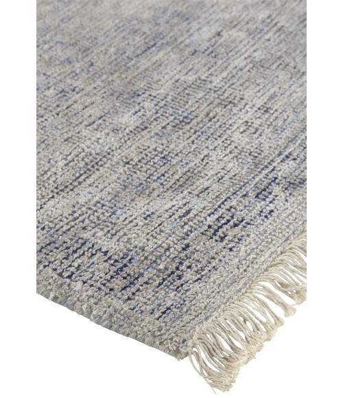 Feizy Caldwell Vintage Space Dyed Wool Rug, Spa Blue/Warm Gray, 10ft x 14ft Area Rug