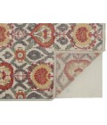 Feizy Beall Luxury Wool Accent Rug, Ornamental Ikat, Red Orange, 3ft-6in x 5ft-6in