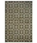 Feizy Dim Sum Luxury & Glam Geometric, Green/Gold, 3'-6" x 5'-6" Accent Rug
