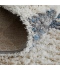 Feizy Mynka Bohemian & Eclectic Diamond, Ivory/Gray/Blue, 2' x 3' Accent Rug