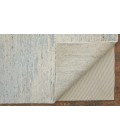 Feizy Brighton Casual Abstract, Blue/Ivory/Silver, 2' x 3' Accent Rug