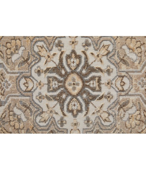 Feizy Celene Vintage Medallion, Brown/Ivory/Tan, 9' x 12' Area Rug