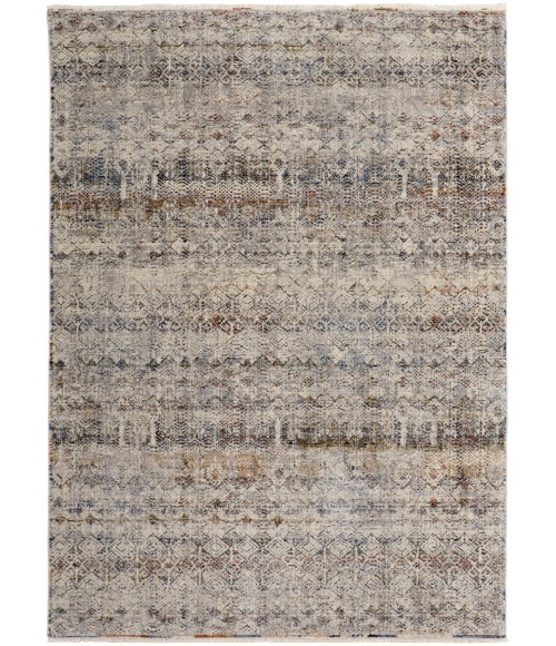 Feizy Kaia Global Gray/Blue Rug, 5' X 7'-9" Area Rug