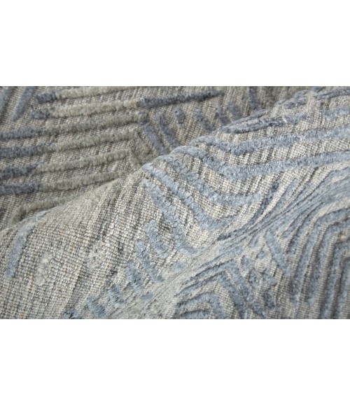 Feizy Elias Casual Abstract, Gray/Blue, 2'-9" x 8' Runner