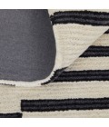Maguire Area Rug Feizy Maguire Industrial Abstract, Ivory/Black, 10' x 14' Area Rug