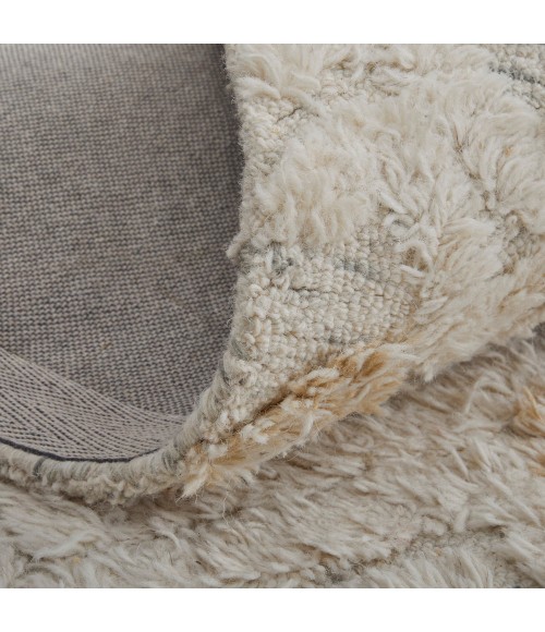 Anica Area Rug Feizy Anica Bohemian & Eclectic Moroccan, Ivory/Gray/Black, 12' x 15' Area Rug