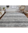 Feizy  Mackay Handwoven Graident Rug, Charcoal Gray, 8ft x 10ft Area Rug