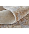 Feizy Laina Industrial Abstract, Tan/Ivory, 9'-8" x 12'-8" Area Rug