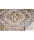 Percy Area Rug Feizy Percy Vintage Medallion Rug, Terracotta/Country Blue, 9ft-2in x 12ft Area Rug